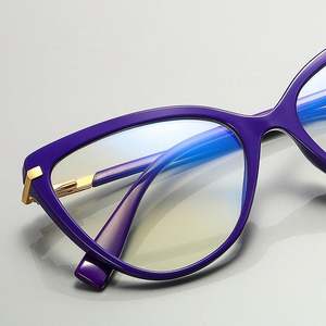 Gafas de Computadora con Filtro de Luz Azul para Mujer, Diseño de Ojo de Gato, Montura TR90, con Logotipo Personalizado - Product Image 2