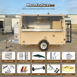 JINLIJING Carro De Comida Movil <strong>Fast</strong> <strong>Food</strong> Truck Baking Equipment Mobile Ice Cream Cart Street <strong>Food</strong> Trailer With USA Standard - Product Image 5