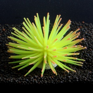 <span class=keywords><strong>Aquarium</strong></span> Decoratie Nieuwe Stijl Zacht Koraal Simulatie Siliconen Zee-egel Ornamenten Aquaria & Accessoires - Product Image 2