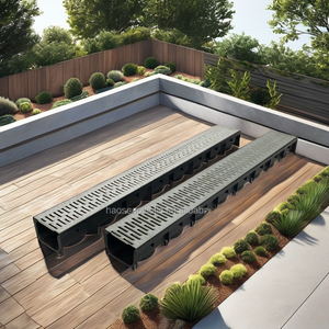 Superdrain 1000*118*15 mét linh hoạt PVC tuyến tính cống sàn bao gồm ngoài trời đường lái xe rãnh cống lọc cho Cải thiện hệ thống thoát nước - Product Image 3