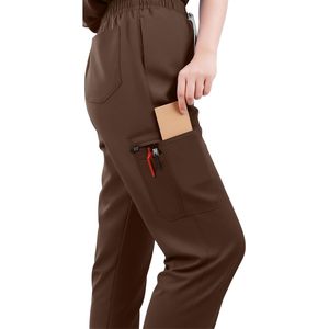 Uniformes Médicos FOXA para Mujer, Top Moderno sin Mangas, Pantalones Jogger con 8 Bolsillos, Tejido Suave, Ropa de Hospital para Enfermeras - Product Image 5