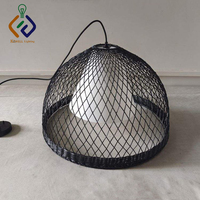 27 "Dia Osier Pendentif Forêt Acrylique Abat-Jour Intérieur Moderne Intérieur Suspendus BlackLamp Lampes Suspendues pour Hôtel Salon