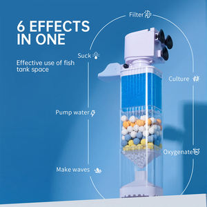 6-in-1 multifunctionele aquariumfilter, dompelpomp, zuurstofpomp, interne sponsfilter voor visbakken - Product Image 5
