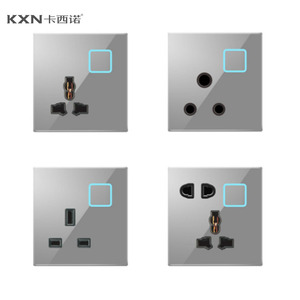 Interruptores de Luz y Enchufes Empotrados de Pared con Botón Táctil de Reinicio, Estándar del Reino Unido y la UE, de Acrílico, 220V, Tipo 86 146 A1,A2,A3,B, 2025 - Product Image 6