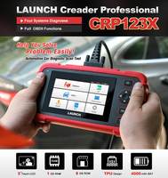 Launch CRP123X 4 Outil d'analyse de diagnostic du système Programmeur de clé Complet 10 fonctions OBDII Outil de diagnostic du scanner Obd2