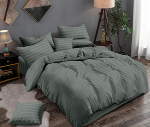 Quality Cotton Sateen Stripe Bed <strong>Linen</strong> - Ideal for Hotels and Homes - Product Image 4