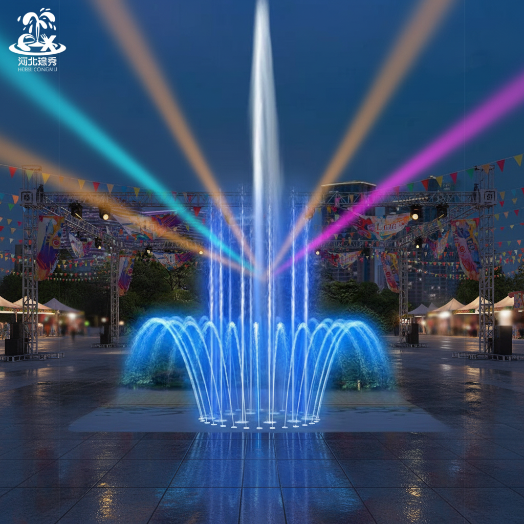 Factory Outlet Music Fountain Outdoor Light Shows Wholesale Decor Water Fountain Equipment