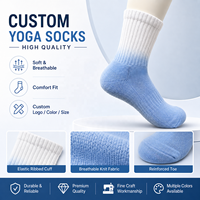 Chaussettes de Pilates antidérapantes Tie Dye avec logo personnalisé OEM pour la gym, le fitness et le yoga