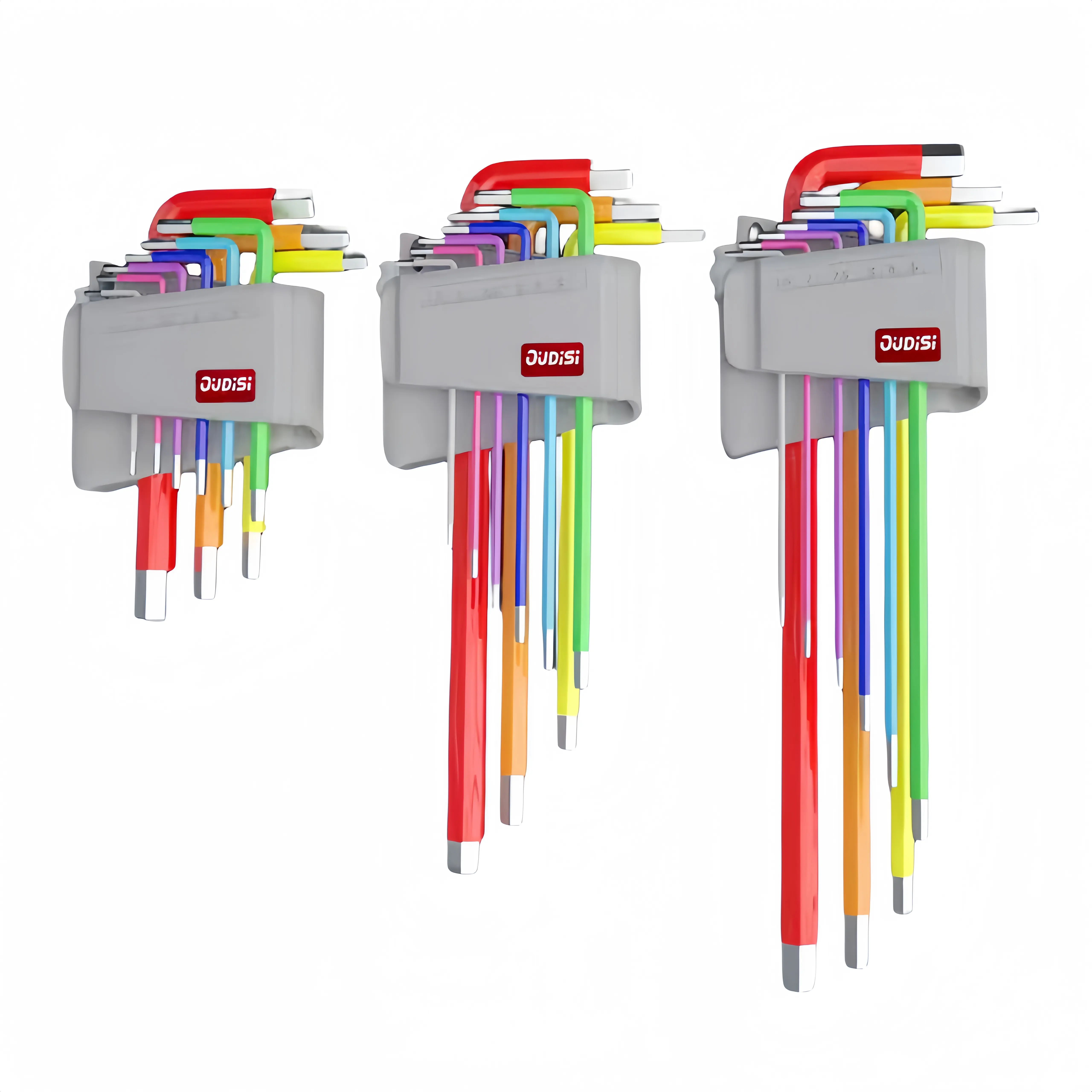 रंगीन 9-पीस हेक्स कुंजी सेट - आपकी सभी आवश्यकताओं के लिए बहुमुखी और आवश्यक उपकरण