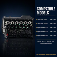 Nouveau moteur complet haute performance 4,2 L 6 cylindres turbo diesel 122 kW 1HD T pour Land Cruiser