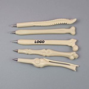 Stylos à bille créatifs en forme de squelette pour étudiants et bureau, stylos à encre bleue fantaisie mignons pour cadeaux d'Halloween - Product Image 1