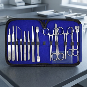 Kit de Suture Manuelle Réutilisable de Haute Qualité pour Étudiants en Médecine GRIP, 9 Pièces en Acier Inoxydable, pour Chirurgie Mineure, Certifié CE - Product Image 4