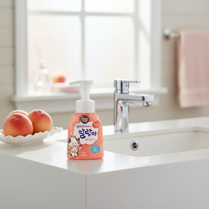 <b>Shower</b> Mate Pure Bubble <b>Hand</b> Wash Peach Scented 300 ml Bottle Model Daiso1011 - Product Image 3