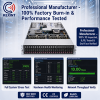 Servidor en Rack Kexint RS7260 2U, Dos Procesadores Intel Xeon Escalables, 24 Bahías de Unidades de Disco NVMe SAS SATA de 6 TB con Intercambio en Caliente, RAM de 10 GbE