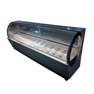 Congélateur de présentation de crème glacée sur comptoir pour la présentation de gelato, 8 bacs - Product Image 2