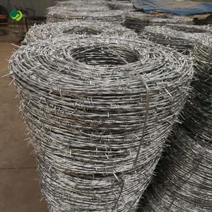 <span class=keywords><strong>Fil</strong></span> <span class=keywords><strong>barbelé</strong></span> en acier à faible teneur en carbone, galvanisé argenté, anti-escalade, anti-vol, 500m, pour la sécurité des fermes, 1.3-2.4mm, à barbelures croisées type rasoir - Product Image 2