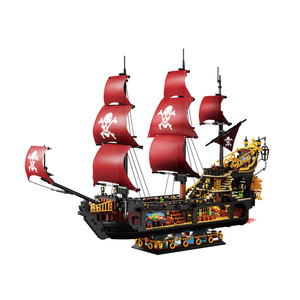 653001 Phantom Queen Anne's Revenge, Modelo de <span class=keywords><strong>Barco</strong></span> <span class=keywords><strong>Pirata</strong></span>, Bloques de Construcción <span class=keywords><strong>para</strong></span> Armar, Juguete de Ensamblaje <span class=keywords><strong>para</strong></span> Niños, Regalo de Cumpleaños - Product Image 5