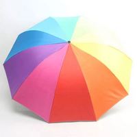 Parapluie publicitaire pliable personnalisé en trois sections avec logo imprimable pour la vente en gros