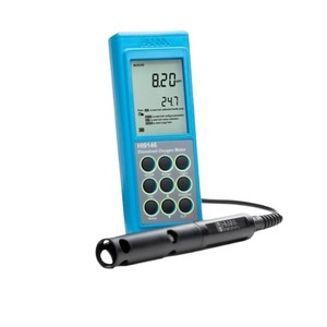 Analyseur de la qualité de l'eau portable Hanna Hi9146, mesureur d'oxygène dissous, affichage numérique avec sonde - Product Image 5