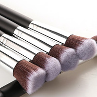 14pcs ensemble de pinceaux de maquillage noir de haute qualité manche en bois brosse cosmétique