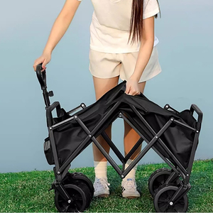 <span class=keywords><strong>Carro</strong></span> plegable de gran capacidad para servicio pesado, portátil, para acampar, jardín, carrito de playa plegable, bolsa de almacenamiento para coche - Product Image 5