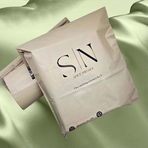 High Quality Custom Size Nude Poly Postage Mailer Self-seal Beige Shipping Mailing Bags for Delivery Express - Product Image 2