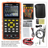 VICTOR 1122S 60MHz Dual Channel 6000 Counts Display Osiloskop Genggam dan Multimeter Generator Sinyal 3 in 1