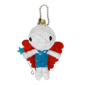 Tali Buatan Tangan Boneka Voodoo Gantungan Kunci Mainan Grosir Mumi Cinta String Mini Voodoo Boneka Gantungan Kunci