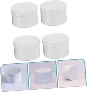Pot en plastique PET blanc avec couvercle pour crème, sérigraphie à chaud, pour emballage cosmétique et alimentaire, 50ml, 80ml, 100ml, 120ml, 150ml, 200ml, 250ml, vente en gros - Product Image 3