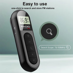 Radio FM portable rechargeable, radio numérique de poche, radio transistor, Walkman, petite radio à piles pour la randonnée, la marche, la maison intelligente - Product Image 5