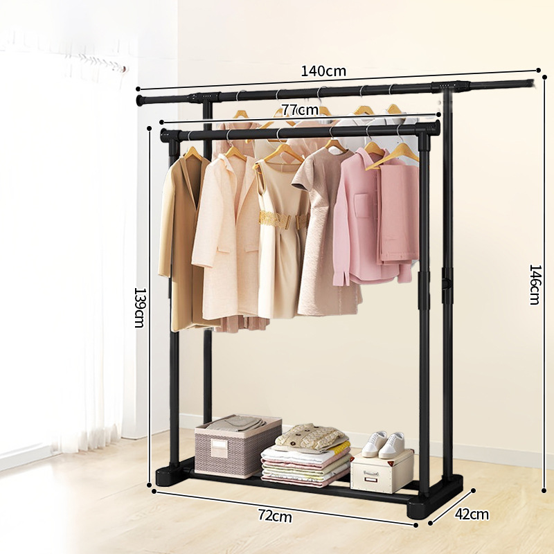 Semplice [doppio nero singolo lungo] nero