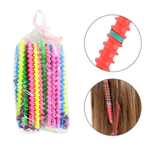 Juego de Rulos para el Cabello en Espiral Multicolores, Varillas de Plástico para Dar Forma a los Rizos, Uso en Casa o Salón de Belleza - Product Image 2
