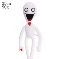 Tête de sirène jouets en peluche blanc noir Sirenhead peluche poupée horreur personnage chiffres Peluches mignon Anime chien cadeau de noël jouets
