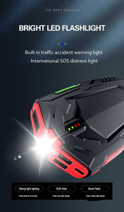 Portable d'urgence étanche voiture saut démarreur batterie externe 8000mah <span class=keywords><strong>auto</strong></span> batterie booster avec lampe de poche led - Product Image 3