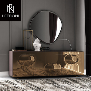 <span class=keywords><strong>Leon</strong></span> Muebles Alta Calidad Estilo Italiano Contemporáneo Alto Brillo Aparador Gabinete de Lujo - Product Image 1