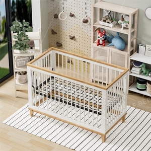 High Quality Solid Pine Wood Baby <strong>Cribs</strong> Baby Furniture Bed Size 70*130cm Mattress - Product Image 3