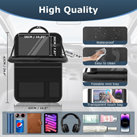 Organiseurs de siège arrière multifonctionnels imperméables et sac de rangement avec table pliante et écran tactile