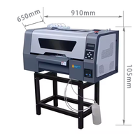Imprimante DTF de bureau 13 pouces petite machine d'impression A3 pour t-shirt avec séchoir et secoueur de poudre pour rouleau de transfert de t-shirt film pour animaux de compagnie