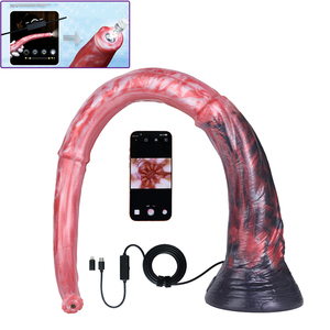 Cámara de alta definición de 3MP para exploración anal, tapón anal de silicona súper largo con 8 luces LED impermeables, para parejas o individuales. - Product Image 1