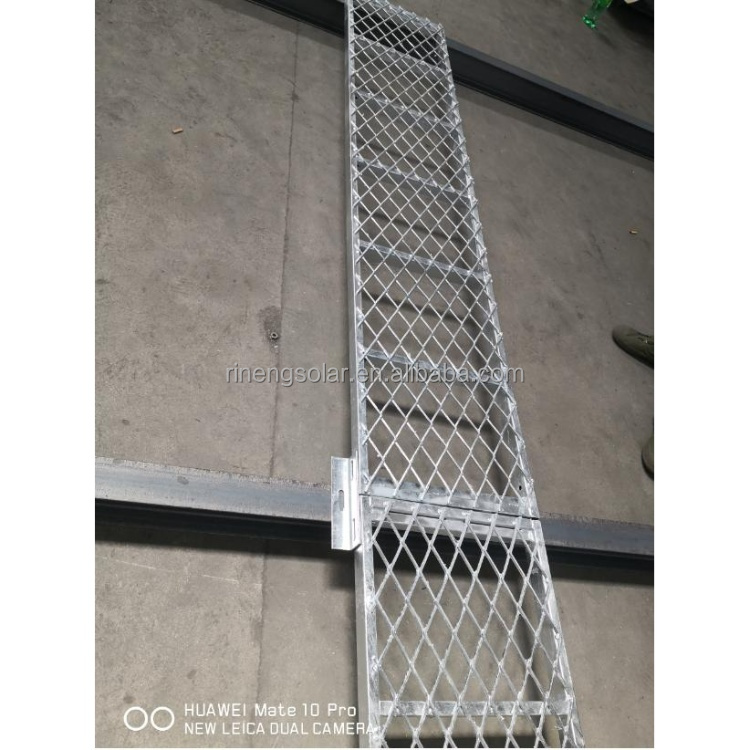solar railing Steel Pedestrian Ladder Maintaining Solar Rooftop fan