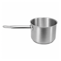 Casserole en acier inoxydable de qualité professionnelle avec poignée rivetée pour cuisine de restaurant