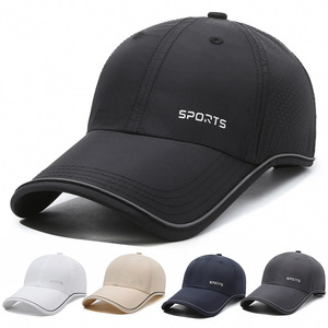 AIGEFMM Baseball Cap Quick-Drying Solid Color Dome Top Sports Sun Protection Hat for Outdoor <b>Running</b> - Product Image 5
