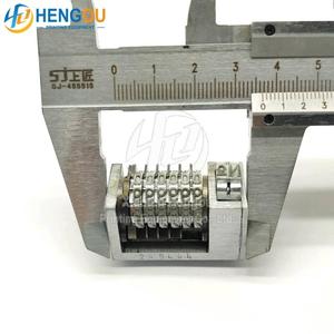 Machine de numérotation inversée à 6 chiffres, type gothique, 4x8, pièces de presse d'impression typographique Cicero, mécanisme réglable pour les 2 derniers chiffres - Product Image 2