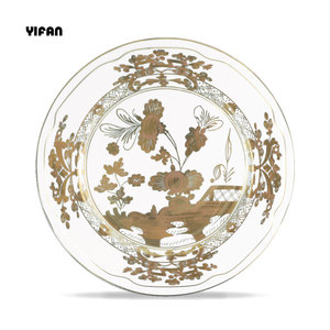 Set di <span class=keywords><strong>Piatti</strong></span> e Stoviglie in Ceramica dalla Forma Ondulata, Stampa Floreale <span class=keywords><strong>Vintage</strong></span>, in Fine Porcellana Bone China per Matrimoni - Product Image 2