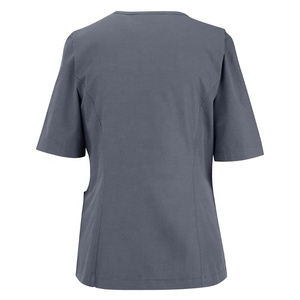 Frauen Großhandel maßge schneiderte Housekeeping Wear kwear Peeling Top Beauty Salon Spa Arbeits kleidung Zip Tunika - Product Image 5