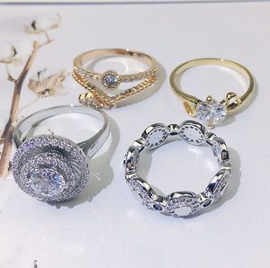 Mixed Wholesale Jewelry Color Retention <b>Ring</b> Ladies Dies <b>Ring</b> Gold Wedding <b>Rings</b> for <b>Couples</b> Set and Engagement - Product Image 4