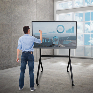 55 Inch <b>Interactive</b> Smart Whiteboard With Tempered Glass 20 Finger Touch Recognition 4K Ultra HD Display for <b>Board</b> Meetings - Product Image 1