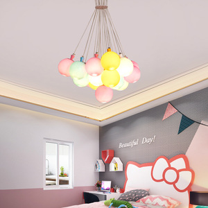 <span class=keywords><strong>Lampadario</strong></span> a Sospensione con Palloncini in Vetro Colorati, Illuminazione a LED per Camerette e Stanze dei Bambini - Product Image 3