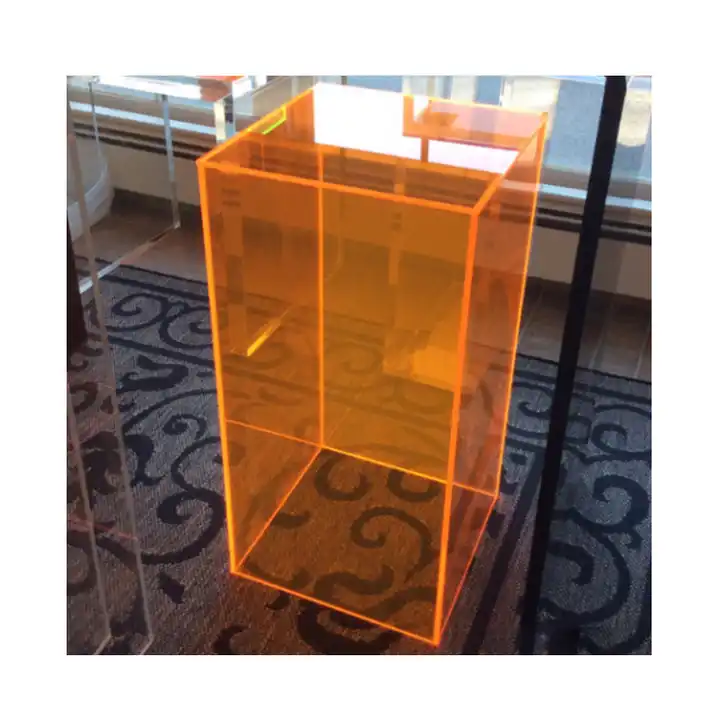 Acrylic 5 Sided Cube 6 W x 6 D x 6H