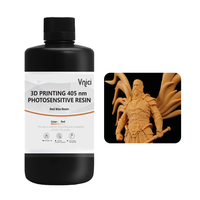 Lilin merah Resin fotosensitif Resin baik untuk detail permukaan halus 405nm cahaya menyembuhkan Resin perhiasan kerajinan